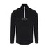 Gryphon Performance Unisex 1/4 Zip LS T-Shirt, Black