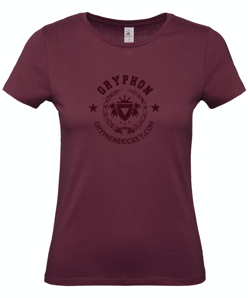 Gryphon Heritage Female T-Shirt - Burgundy